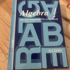 Saxon Math Textbook Lot: Algebra 1/2, 1, 2, & Advanced Mathematics Incremental