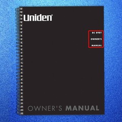 UNIDEN Bearcat Trunk Tracker III BC898T Operators Manual SPIRAL SECURED, FRONT