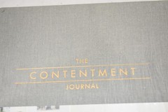 The Contentment Journal Rachel Cruze Ramsey Press Gray Cloth HC Guided Journal