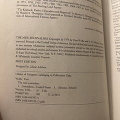 The New Journalism – by Wolfe, Tom FIRST EDITION