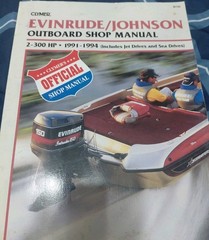 Clymer Evinrude/Johnson Outboard Shop 2-300 HP + Jet Drives/Sea Drives 1991-1994