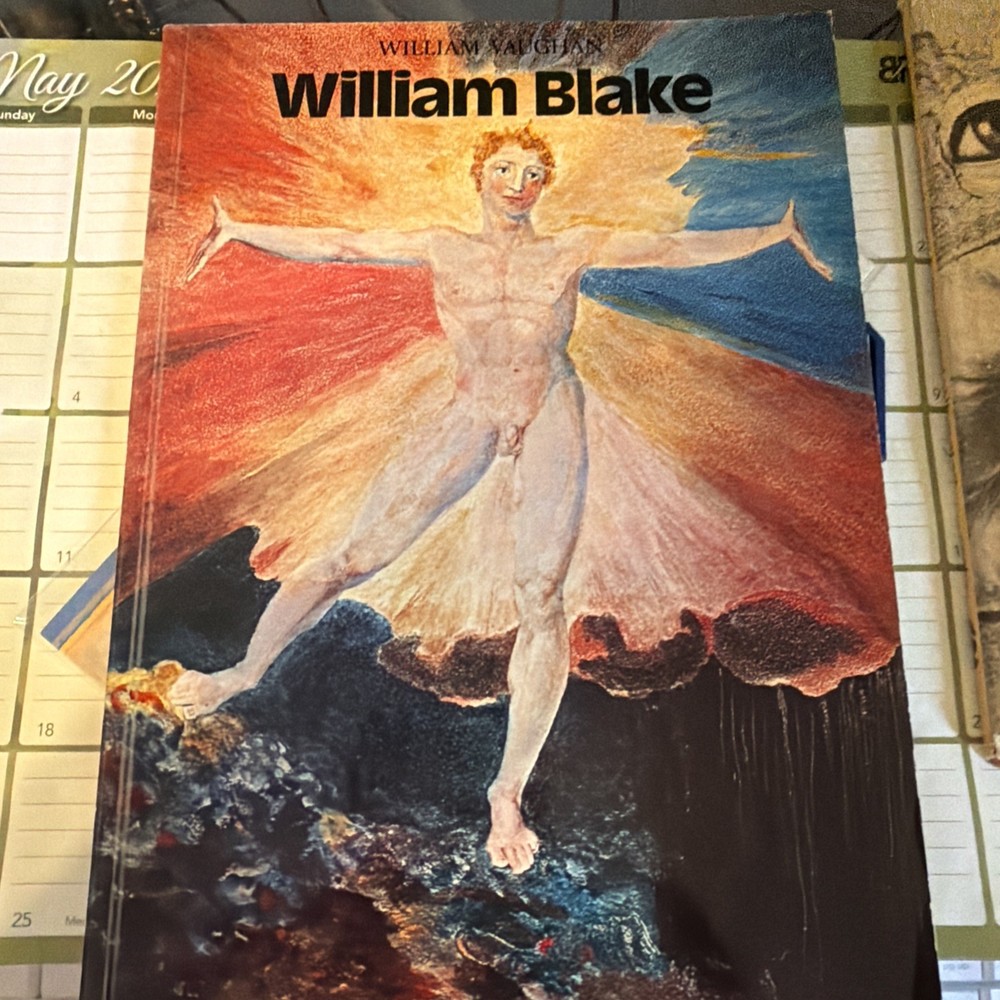 1977 William Blake Art Book William Vaughan PB St. Martin’s 46 Color Plates