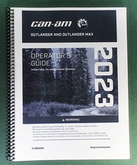 2023 Can-Am Outlander 850 Owner’s Manual: 274 Pages & Protective Covers
