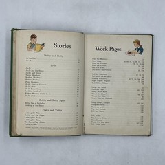 Number Stories Book 1 & 2 Scott Foresman 1941 Hardcover SCOTT Illustrated Green
