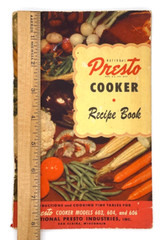 Presto Cooker Recipe Book Models 603, 604, 606 Instructions VTG 1953-127 pages