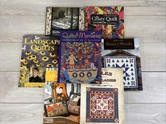 Quilt In A Day , Quilted Memories, & Crazy Quilt Hand Book Lot Of 7 B4
