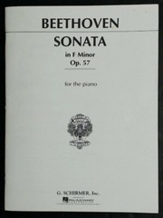 Beethoven Sonata In F Minor Op 57 (G. Schirmer) New-Old Stock
