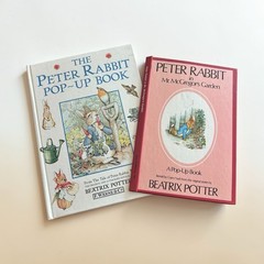Lot 2 Vintage 1980s Peter Rabbit Pop Up Books Beatrix Potter Gift Nursery
