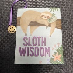 Sloth Wisdom Mini Book Hardcover