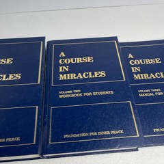 A Course in Miracles Set – 3 books – HC VTG