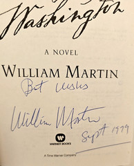 Citizen Washington SIGNED by William Martin HCDJ First Edition First Printing