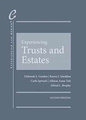Experiencing Trusts and – Hardcover, by Gordon Deborah; Sneddon – Acceptable