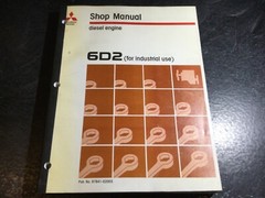 Mitsubishi 6D2 Industrial Diesel Engine Shop Manual 6D22 6D22-T 6D22-TC 11.1L L6