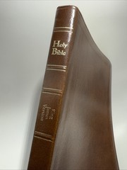 BIBLE Ultra Thin Reference King James Version Cornerstone Brown Leather 1987 Cr
