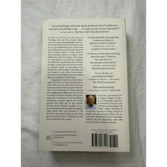 Thinking Fast and Slow Daniel Kahneman Psychology Economics Paperback 2013 FSG