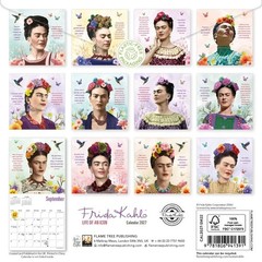 Flame Tree Publishing, Frida Kahlo Life of an Icon 2027 Mini Wall Calendar