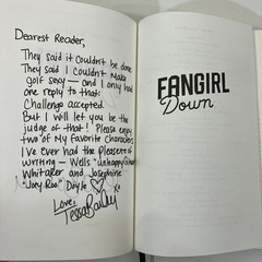 SIGNED Fangirl Down Tessa Bailey LitJoy Crate Special Edition 1st Ed 2024 HCDJ