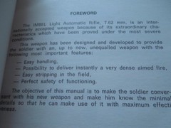 Imbel FN FAL Light Automatic Rifle book 7.62mm English Version 110 Pages  NEW