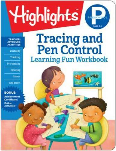 Preschool Tracing and Pen Control (Highlights Learning Fun Workbooks) – GOOD