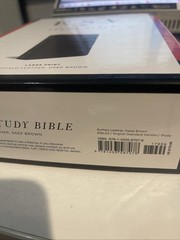 ESV Study Bible, Large Print (Buffalo Leather, Deep Brown) by Esv Bibles: New