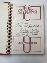 The Magnolia Collection Fine Recipes Binder Cookbook, Signed by Gene Westbrook