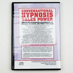 CONVERSATIONAL HYPNOSIS SALES POWER Stealth Covert Hypnotism lesson 4cd tutorial