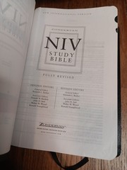 NIV Study Bible Zondervan Black Leather Vintage 2002 Great Condition vtg