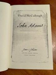 David McCullough “John Adams” New, Unread & Hardcover