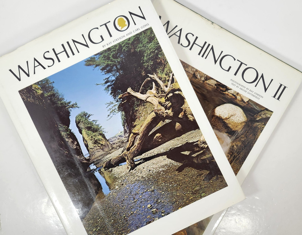 Two Vols: Washington & Washington II–VTG Photography & History by Ray Atkeson