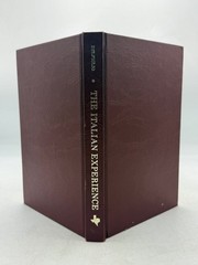 The Italian Experience Belfiglio 1983 First Edition Texas History Eakin Press