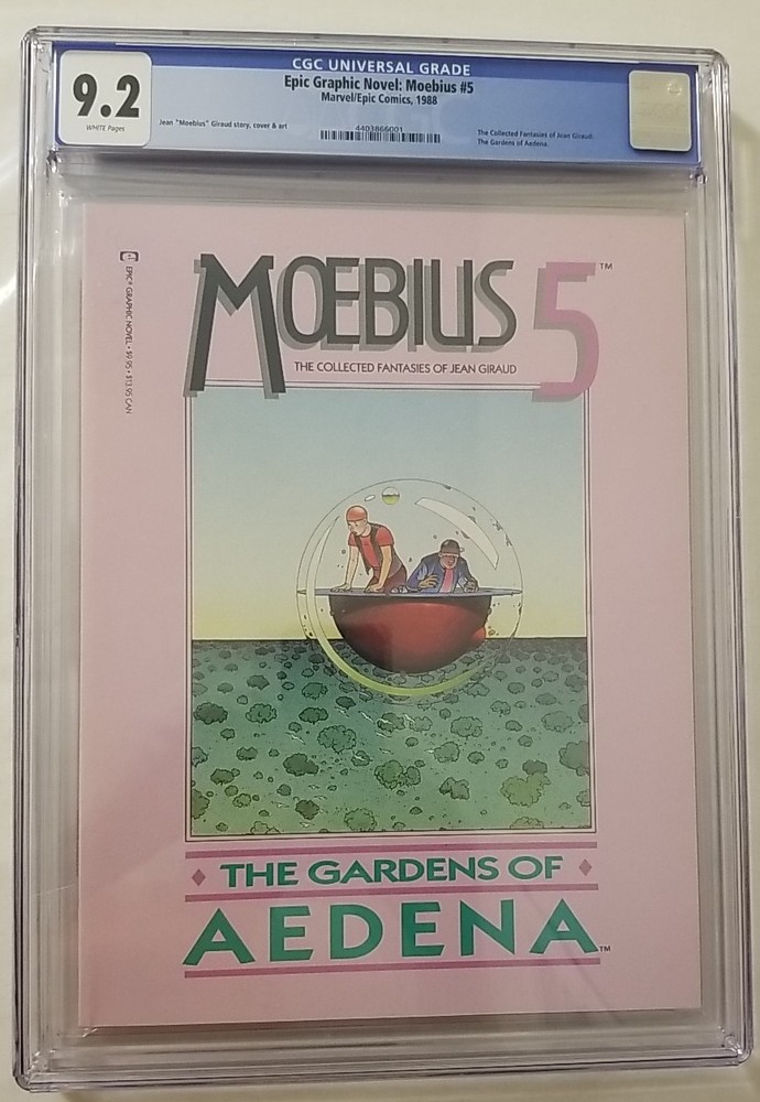 Moebius 1988 Epic Graphic Novel #5 CGC 9.2 The Gardens Of Aedena Beautiful Copy!