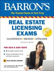 Real Estate Licensing Exams by J. Bruce Lindeman and Jack P. Friedman (2019)