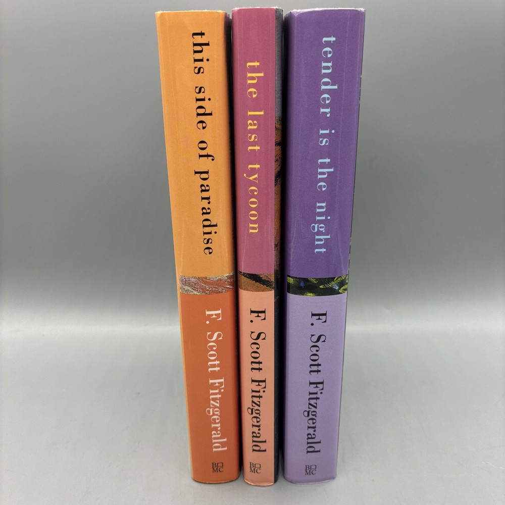 F Scott Fitzgerald 3 Book Lot Hardcover BOMC Book of the Month Club Tender
