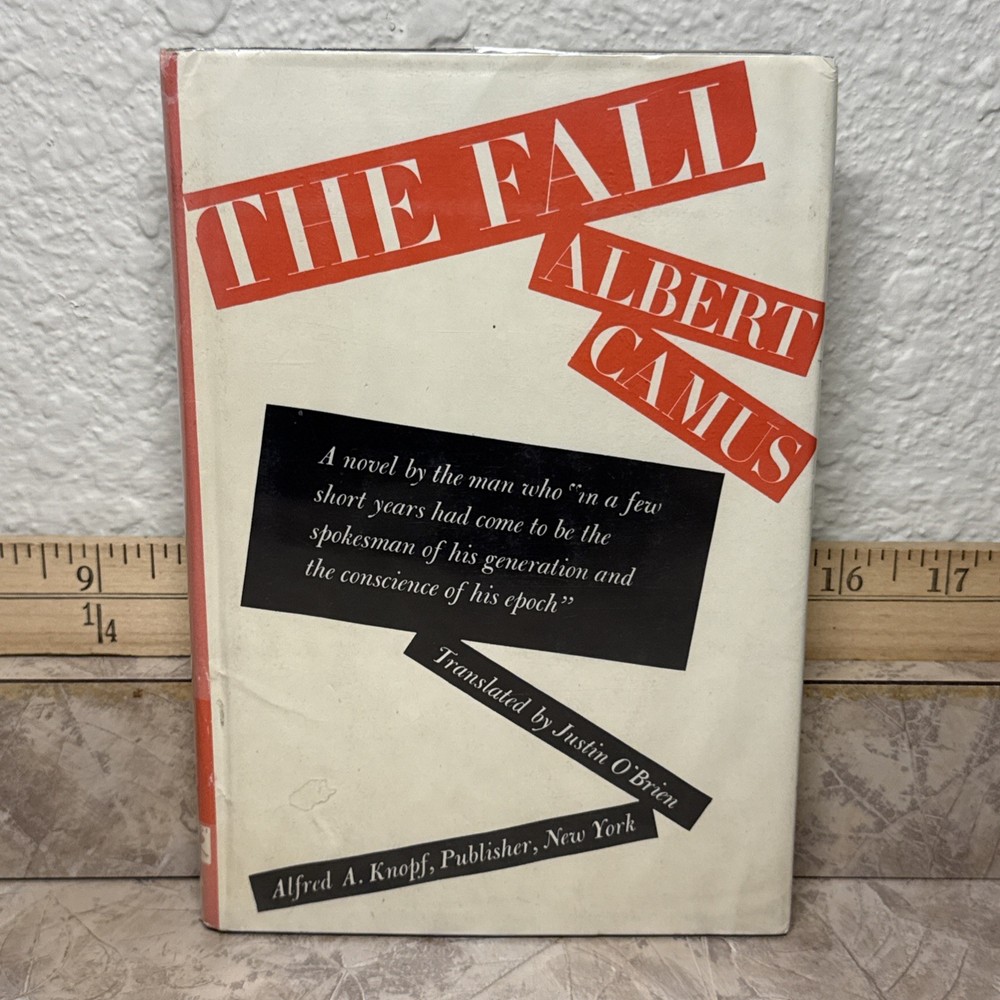The Fall by Albert Camus 1957 1st Ed/4th Print Stated Alfred Knopf W/ DJ