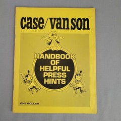 Vintage 1970s Booklet Van Son Helpful Press Hints 47 Pages Ink Tips Mixing