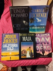 Hardcover Fiction Book Lot of 5 Linda Howard Michener John Jakes Adams Jance HC