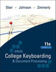 Gregg College Kybrdng Doc Processing MS: Word 2016 Paperback OBER