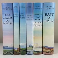 John Steinbeck 6-Volume Hardcover Set Book of the Month Club 1995 Pristine HC/DJ