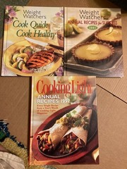 Cooking Light & Weight Watchers Cookbook Hardcover Lot of 3: Oxmoor House Staff