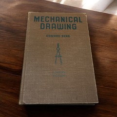 Mechanical Drawing Text Book by Edward Berg Sixth Printing 1950