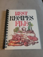 Best Recipes File Book Folder Pockets Recipe Organizer Spiral Bound 1973 Vintage