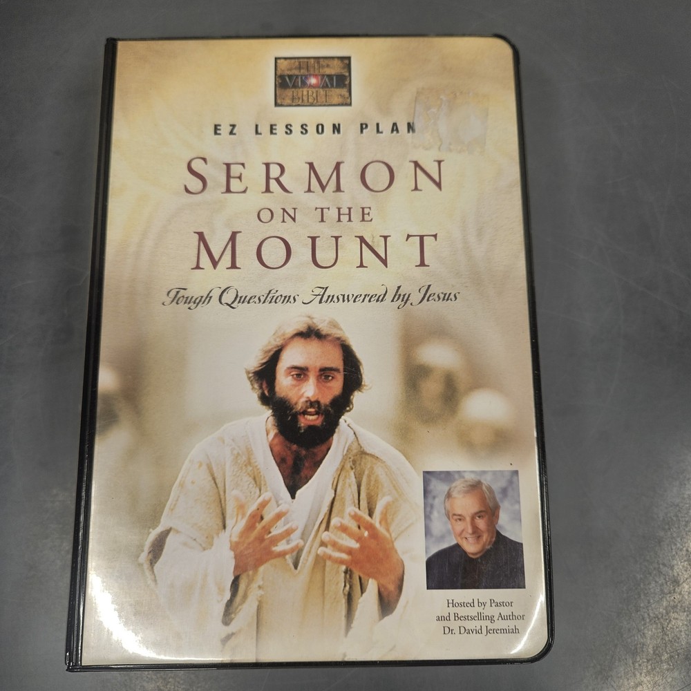 The Visual Bible EZ Lesson Plan Sermon On The Mount VHS, Cassette Tape & Guide