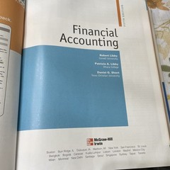 FINANCIAL ACCOUNTING 5th EDITION – Hardcover By LIBBY Libby Short 2007