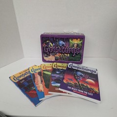 Goosebumps 25th Anniversary Retro Box Set by R. L. Stine METAL TIN 5 BOOKS