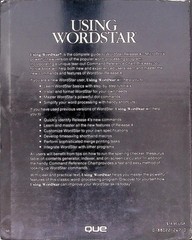 Using WordStar Release 4 Steve Ditlea 1987 Word Processing Guide Que Book
