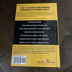 Customer Rules: the 14 Indispensible, Irrefutable, and Indisputable Qualities…