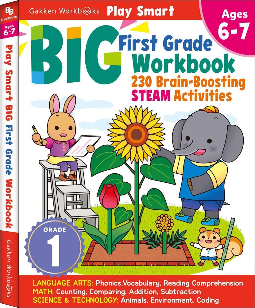 Play Smart BIG First Grade Workbook: 256 pages, Ages 6 to 7 by Experts