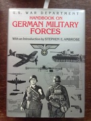Handbook on German Military Forces, United States. War