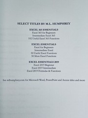 🆕 Intermediate Excel 365 (Excel 365 Essentials) by Humphrey, M. L. 🆓 SHIPPING!