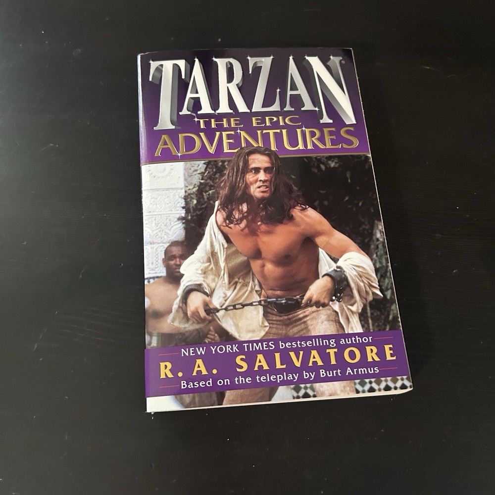 Tarzan The Epic Adventures by R A SALVATORE First 1st Edition 1996 TBP Inscribed